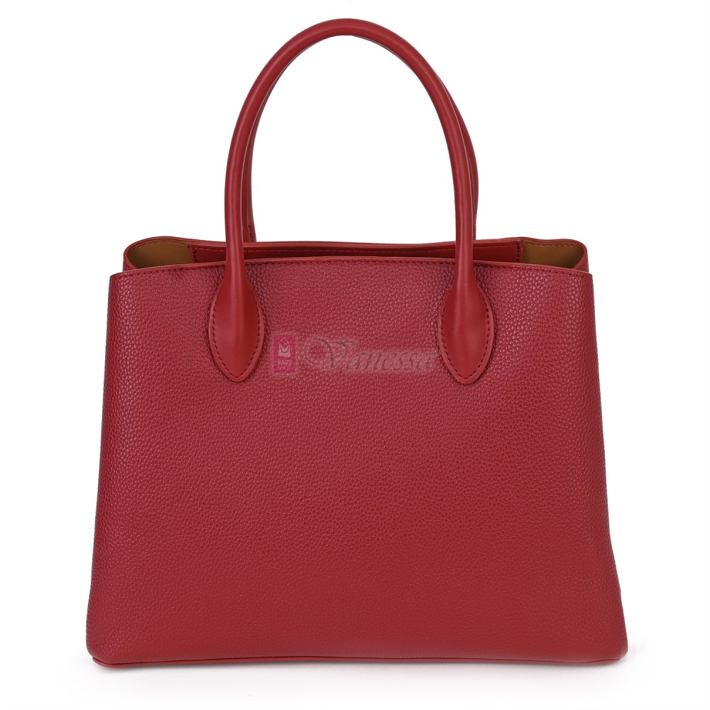 Eлегантна дамска чанта от еко кожа в червен цвят Код: AP996-1